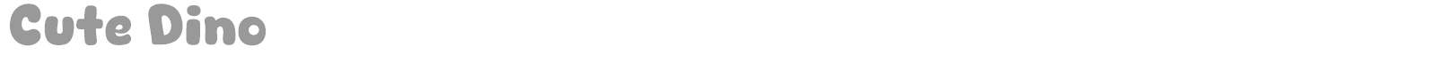 Cute Dino font preview